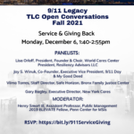 flyer image advertising 9-11 Legacy panel discussion on service